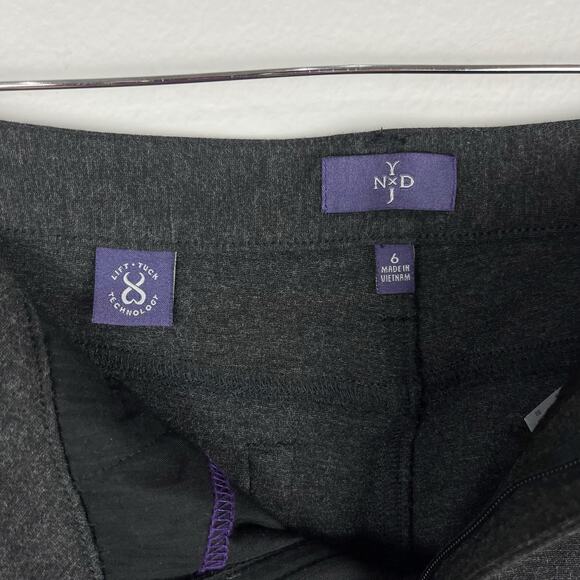NYDJ Heathered Gray Lift & Tuck Pants Size 6 - Picture 6 of 12